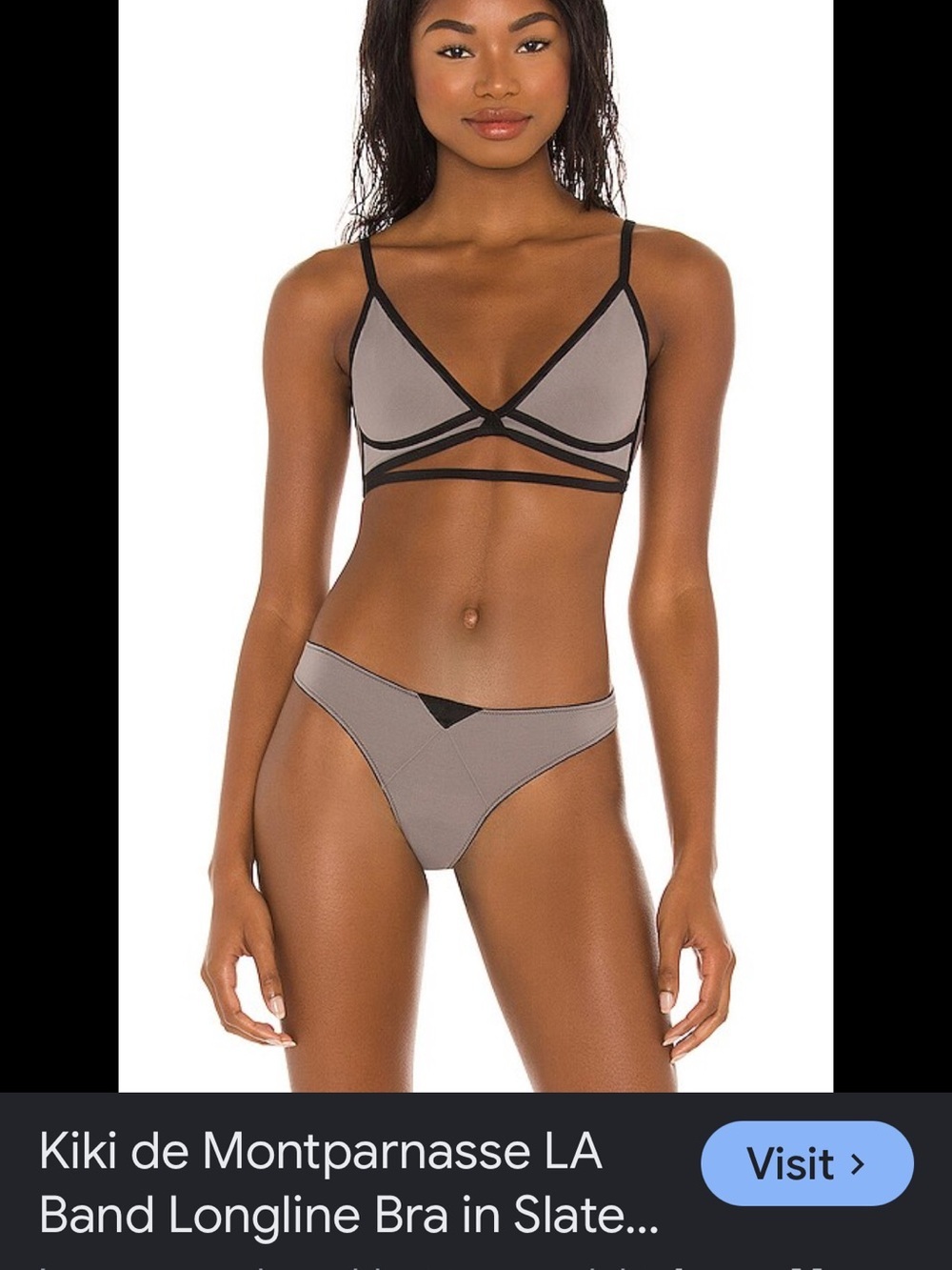 Kiki De Montparnasse La Band Longline Bra - Medium